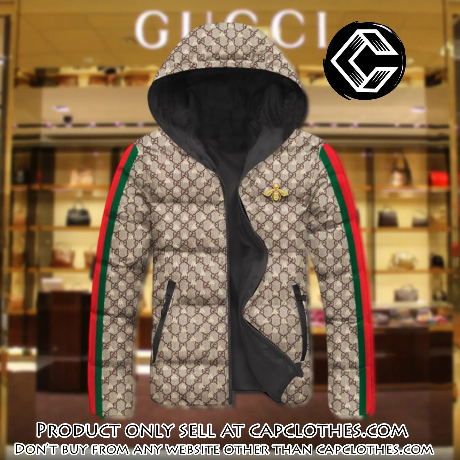 Gucci downfilled coat ultralight down jacket outdoor jacket warm outwear dfj1010 cc0102195
